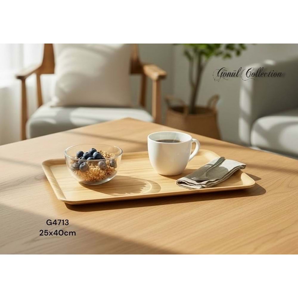 4713-BAMBU SUNUM TEPSİ -GÖNÜL