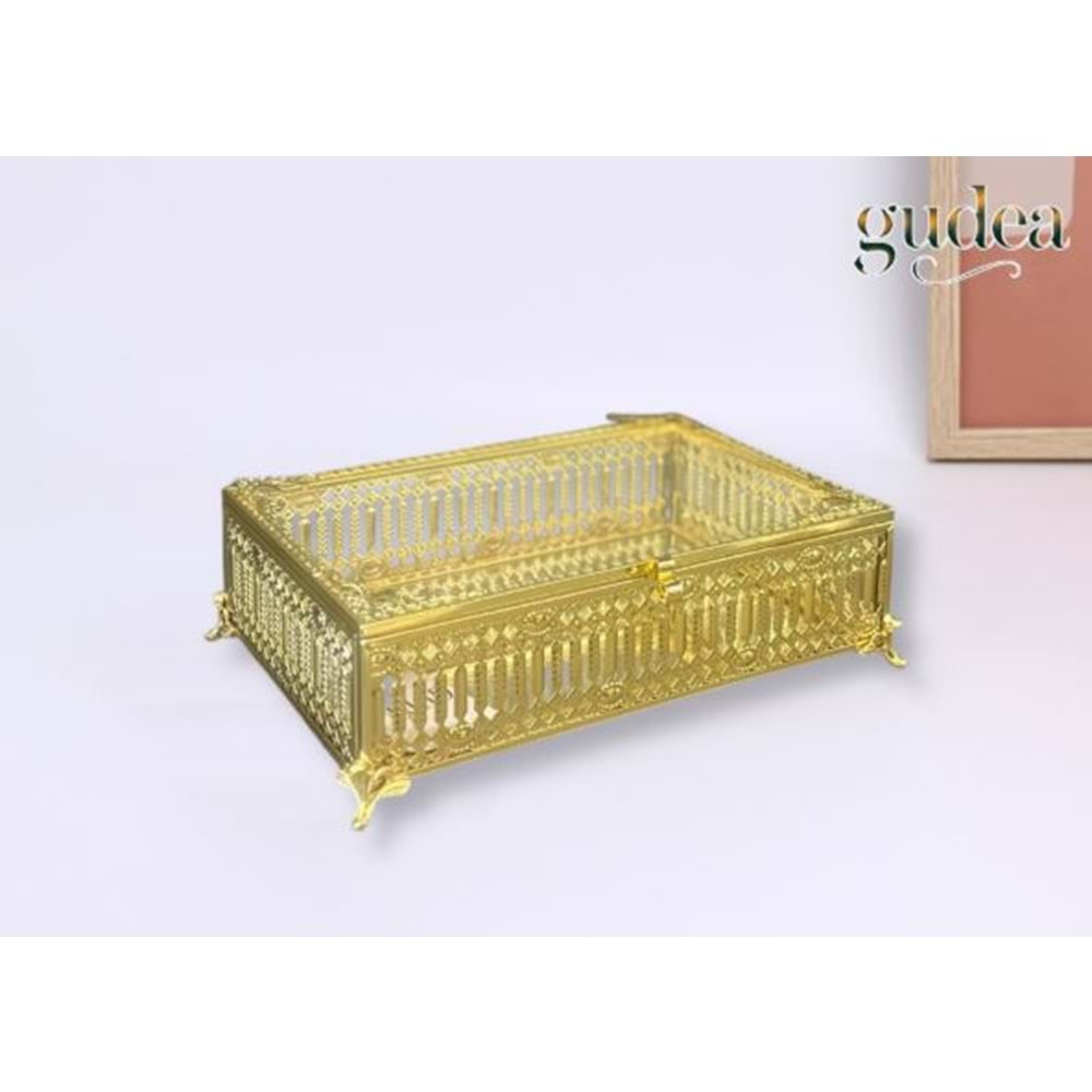 ERN.12.A -CAM ÇİKOLATALIK SANDIK GOLD -GÜVEN