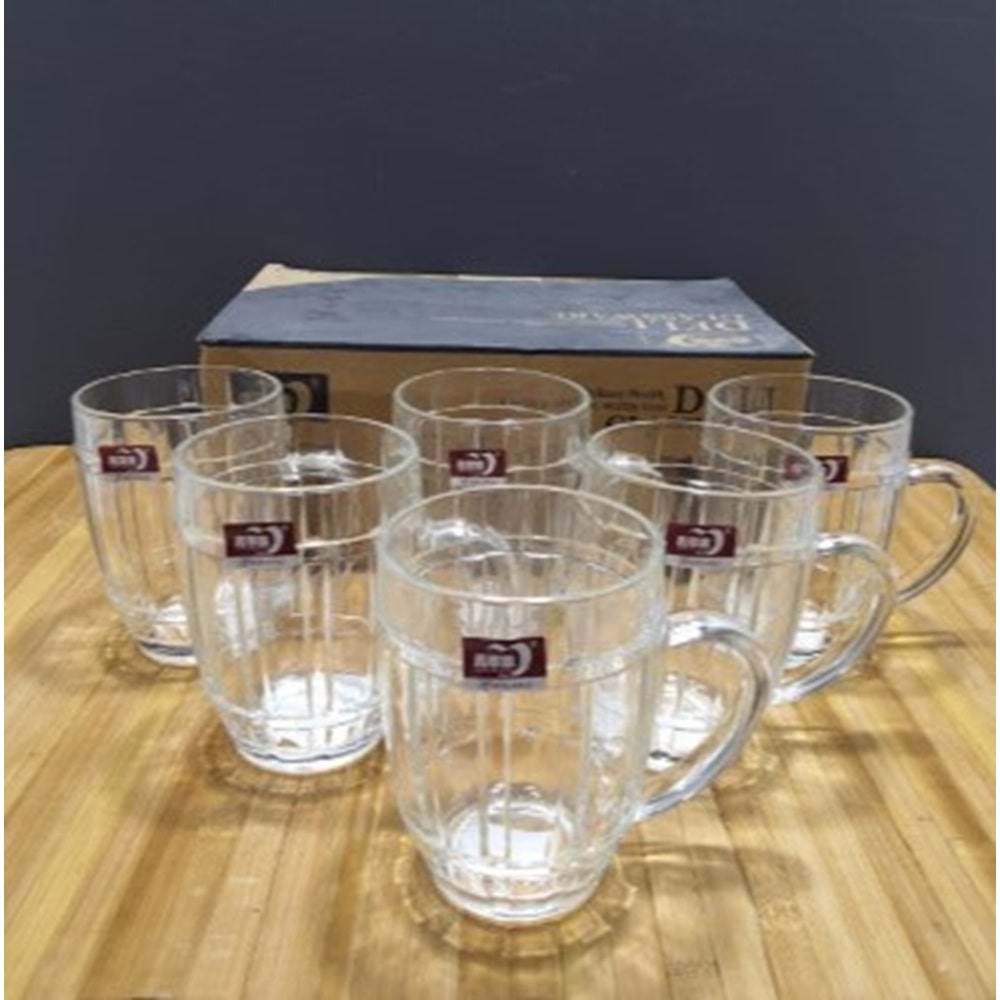 ZB06.500A -CAM KUPA 6 LI 550ML -İPEK