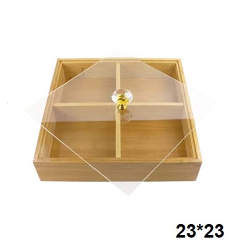 PBT.435-BAMBU SAKLAMA KARE KÇK 4 BÖLME-PABLİTO