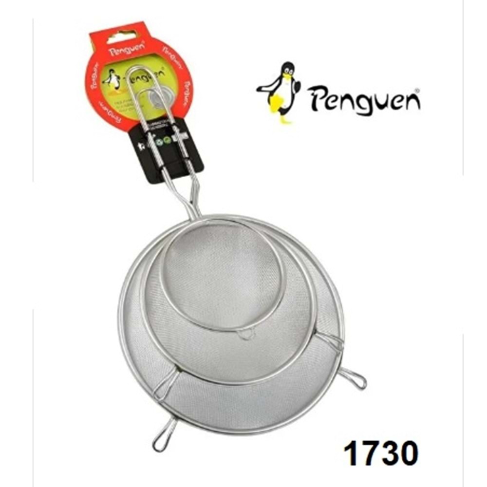1730 - MTL. SÜZGEÇ 3LÜ SET -PENGUEN