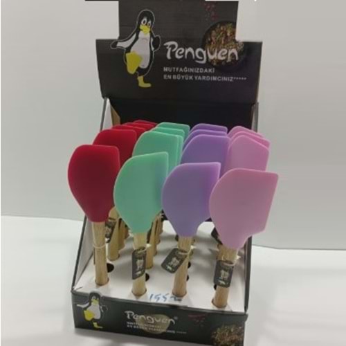 1552-SİLİKON SPATULA AHŞP.SAPLI-PENGUEN