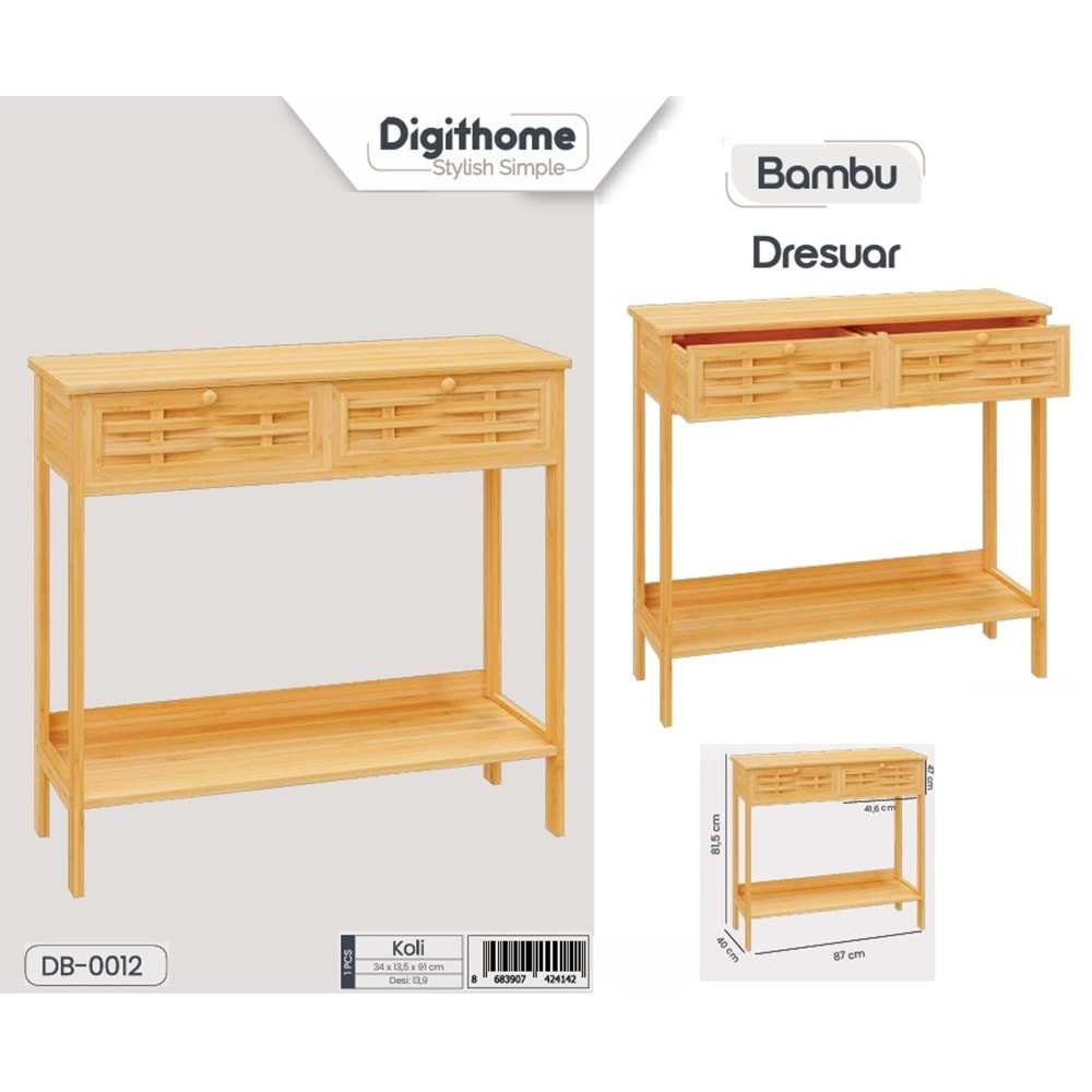 DB.012 -AHŞAP DRESUAR -ŞAMLI