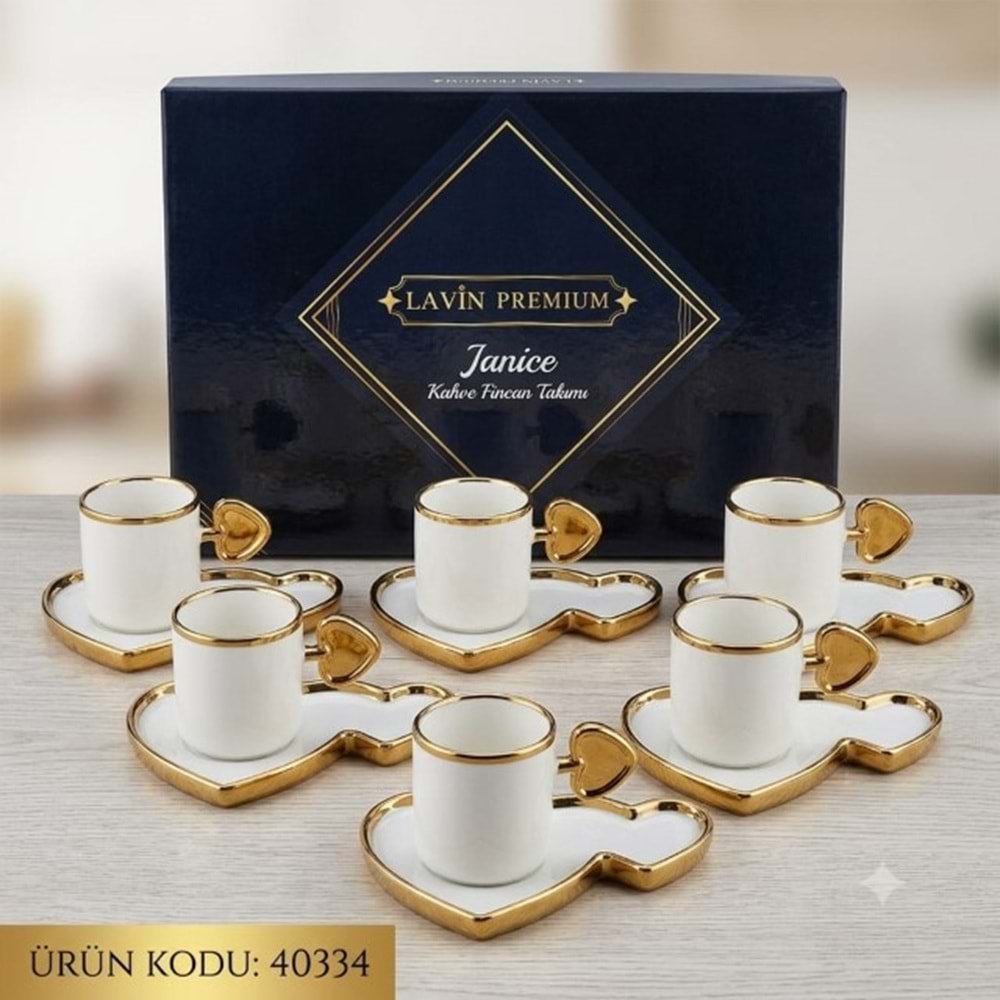 40334-KAHVE FİNCAN PORS. JANİCE - LAVİN