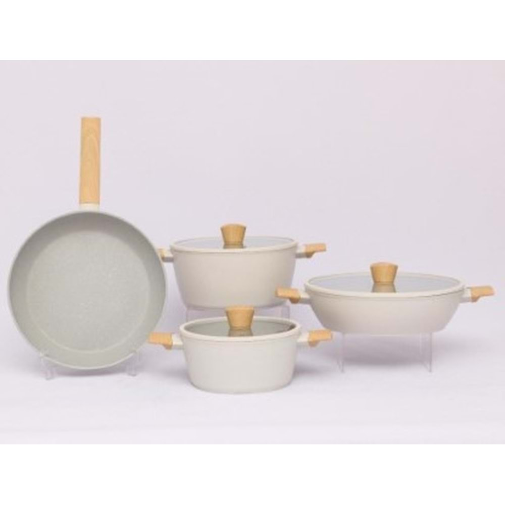 TENC.SET 7 PR. MARBLE CREAM -SNT