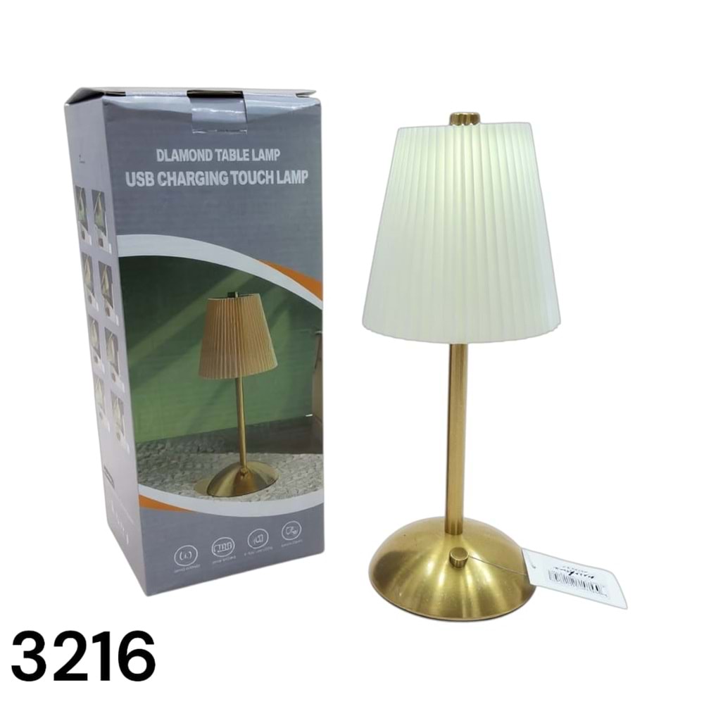 3216 -MASA LAMBASI ŞARZLI ABAJUR -SEVER