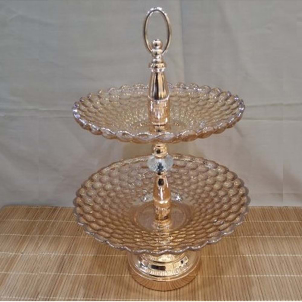 101073-CAM DEKOR MEYVELİK KATLI -TARİH