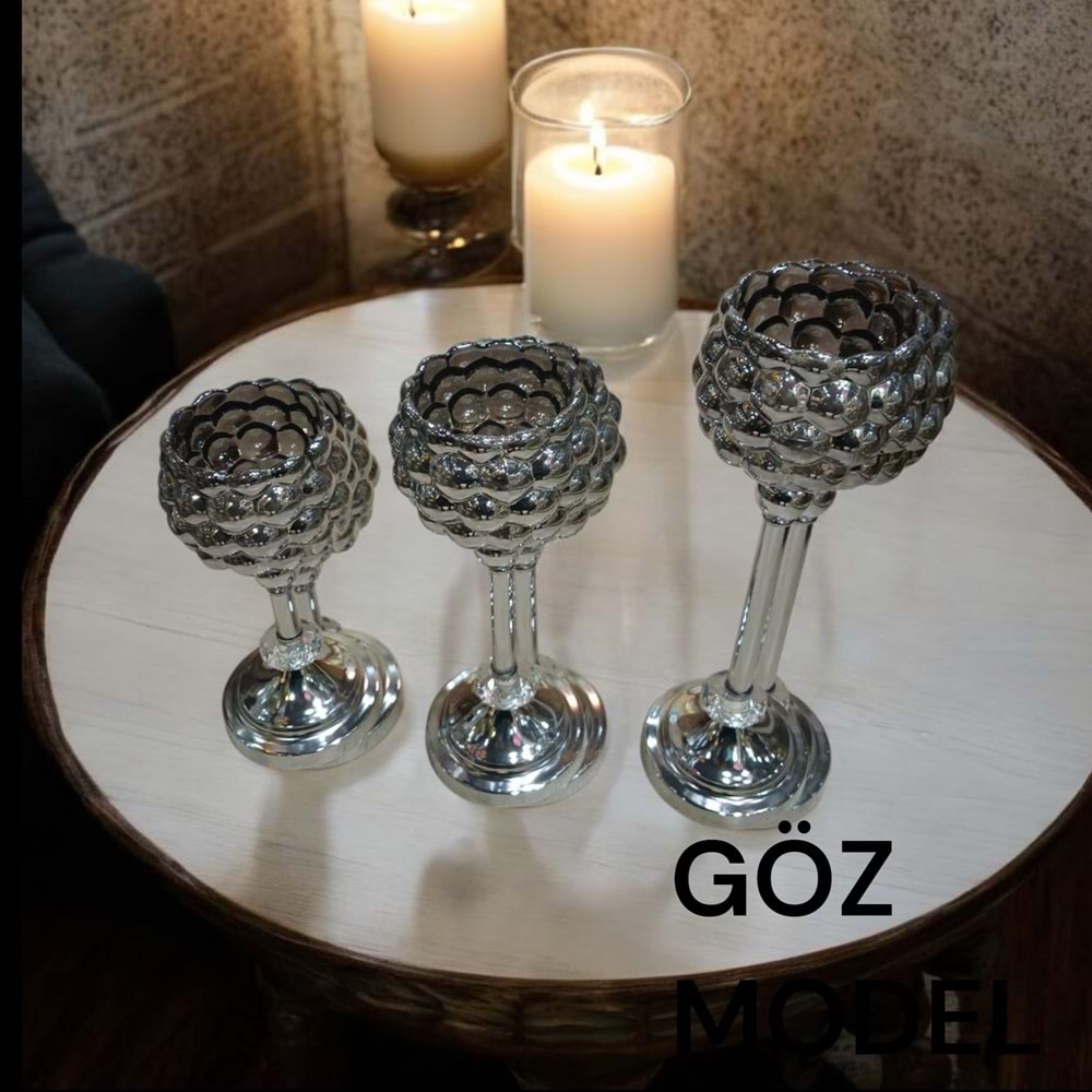 GÖZ.GM -DEKOR 3 LÜ ŞAMDAN GMŞ. -TARİH
