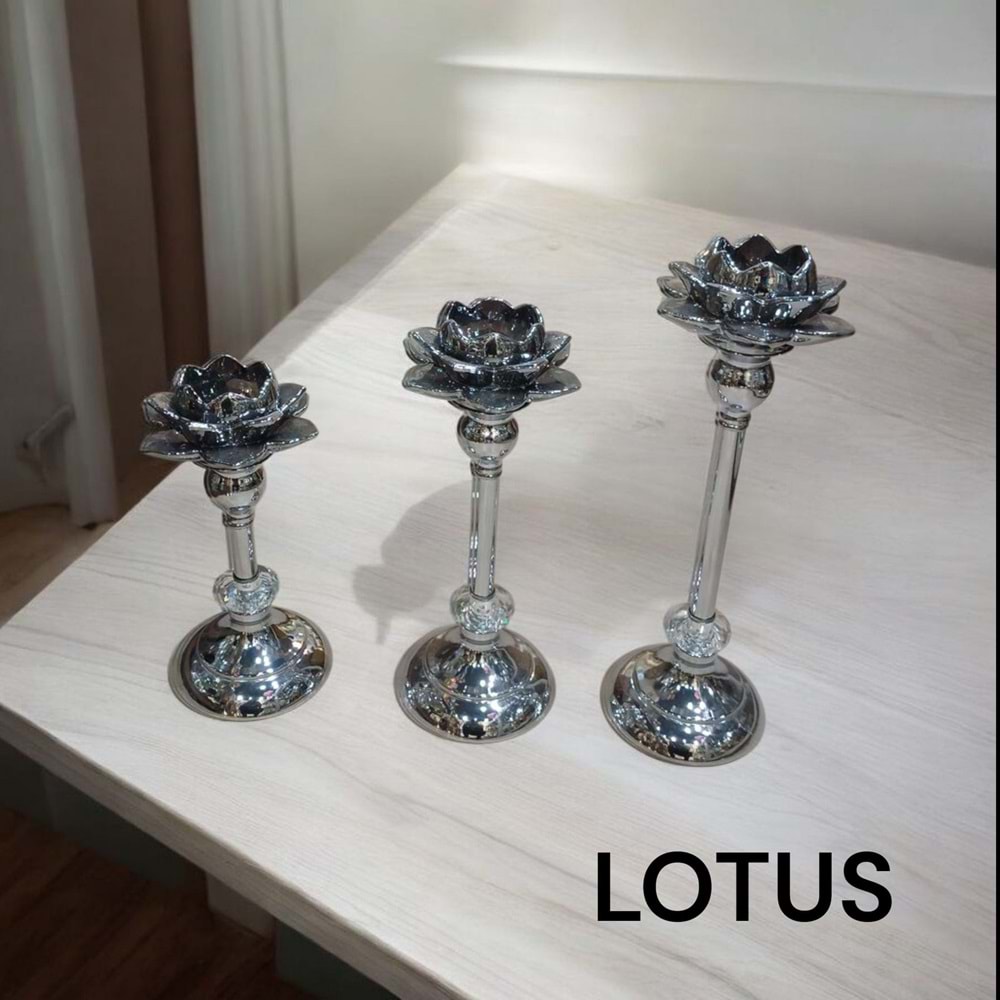 LOTUS.GM -DEKOR 3 LÜ ŞAMDAN GMŞ -TARİH