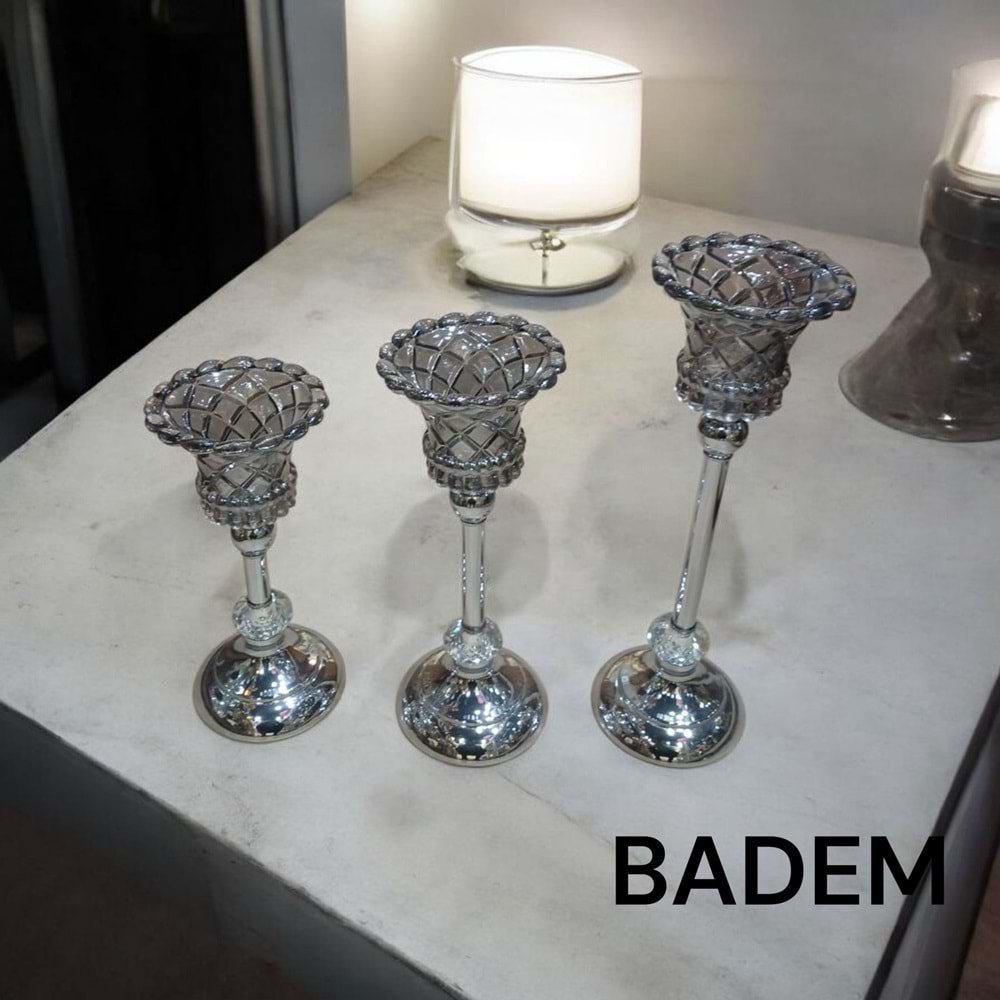 BADEM.GM -DEKOR 3 LÜ ŞAMDAN GMŞ -TARİH