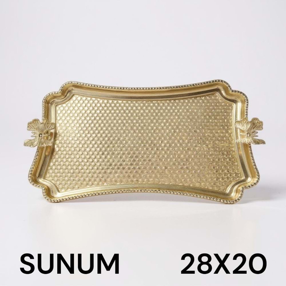 KMP06.AL-SUNUMLUK DİKT GOLD KELEBEKLİ -ZEYVE