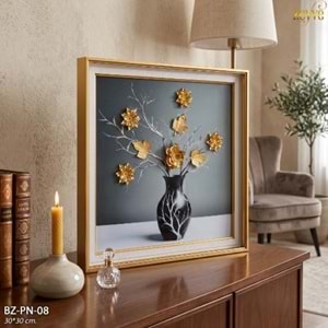 BZ.PN.08 - TABLO BONCUKLU 30*30 3D KARE -ZEYVE