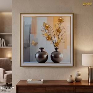 BZ.PN.09 - TABLO BONCUKLU 42*42 3D KARE -ZEYVE