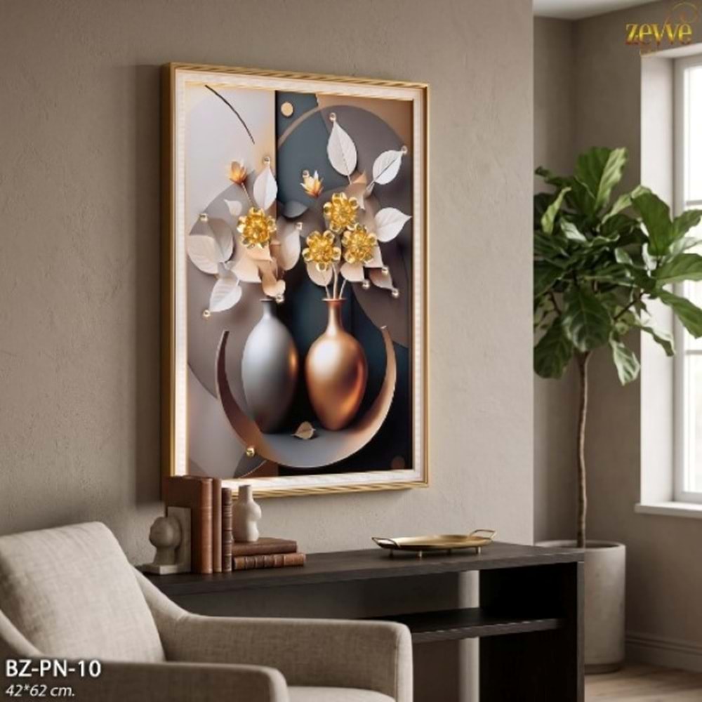 BZ.PN.10 - TABLO BONCUKLU 42*62 3D DİKTD -ZEYVE