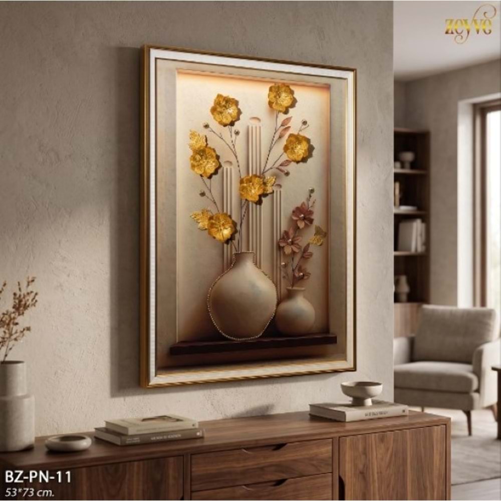 BZ.PN.11 - TABLO BONCUKLU 53*73 3D DİKTD -ZEYVE