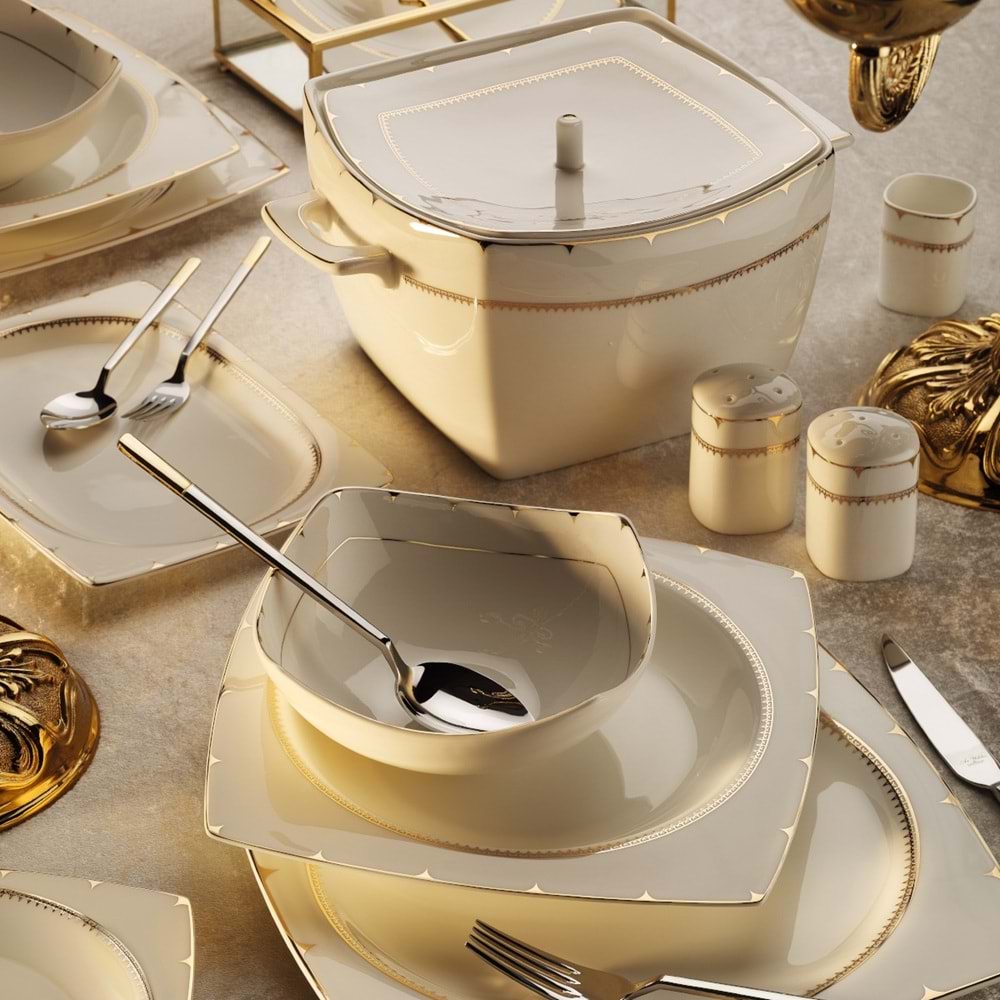 31035 -YEMEK TK SQUARE GOLD -ARYILDIZ