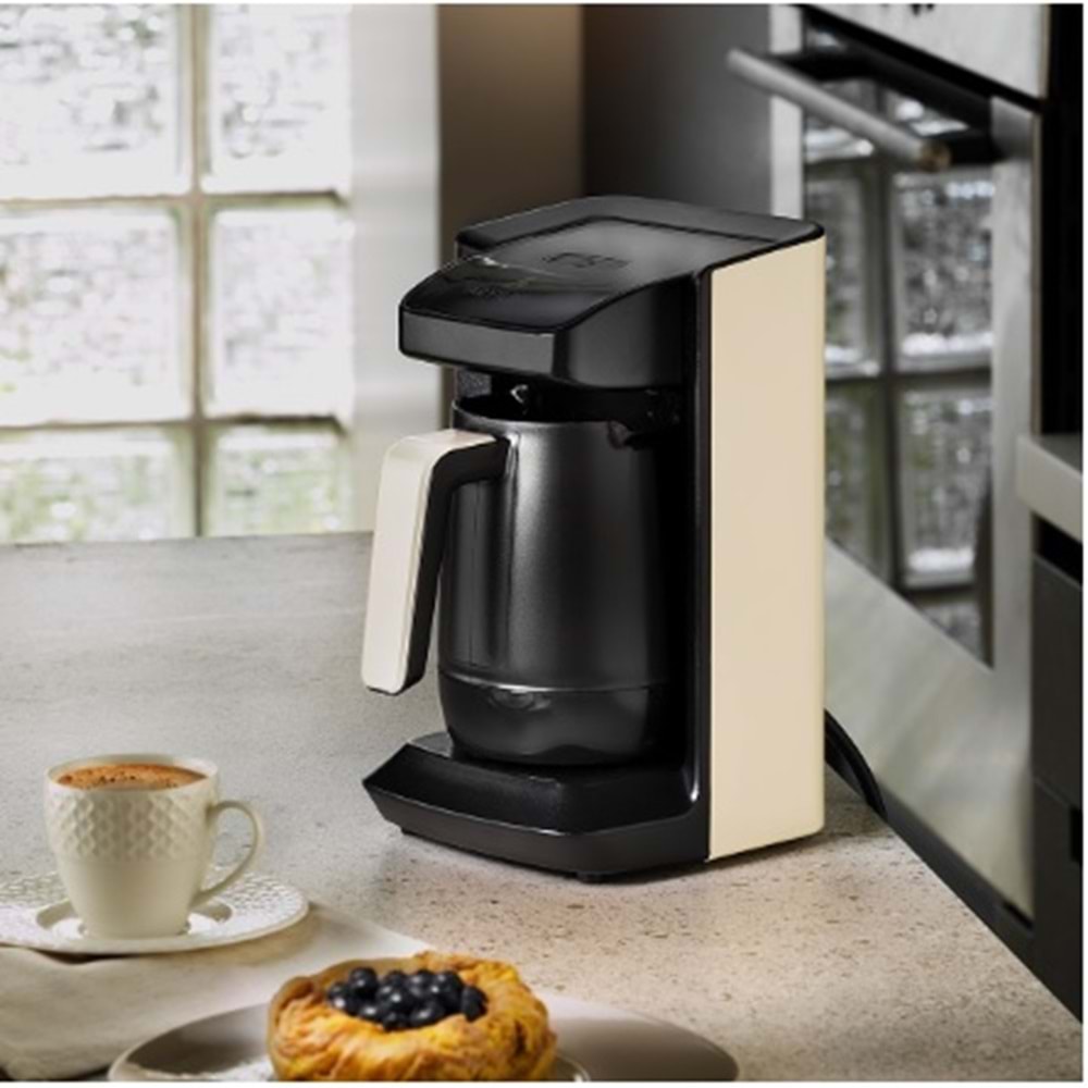 256619 -KAHVE MAKİNASI KREM -ARYILDIZ