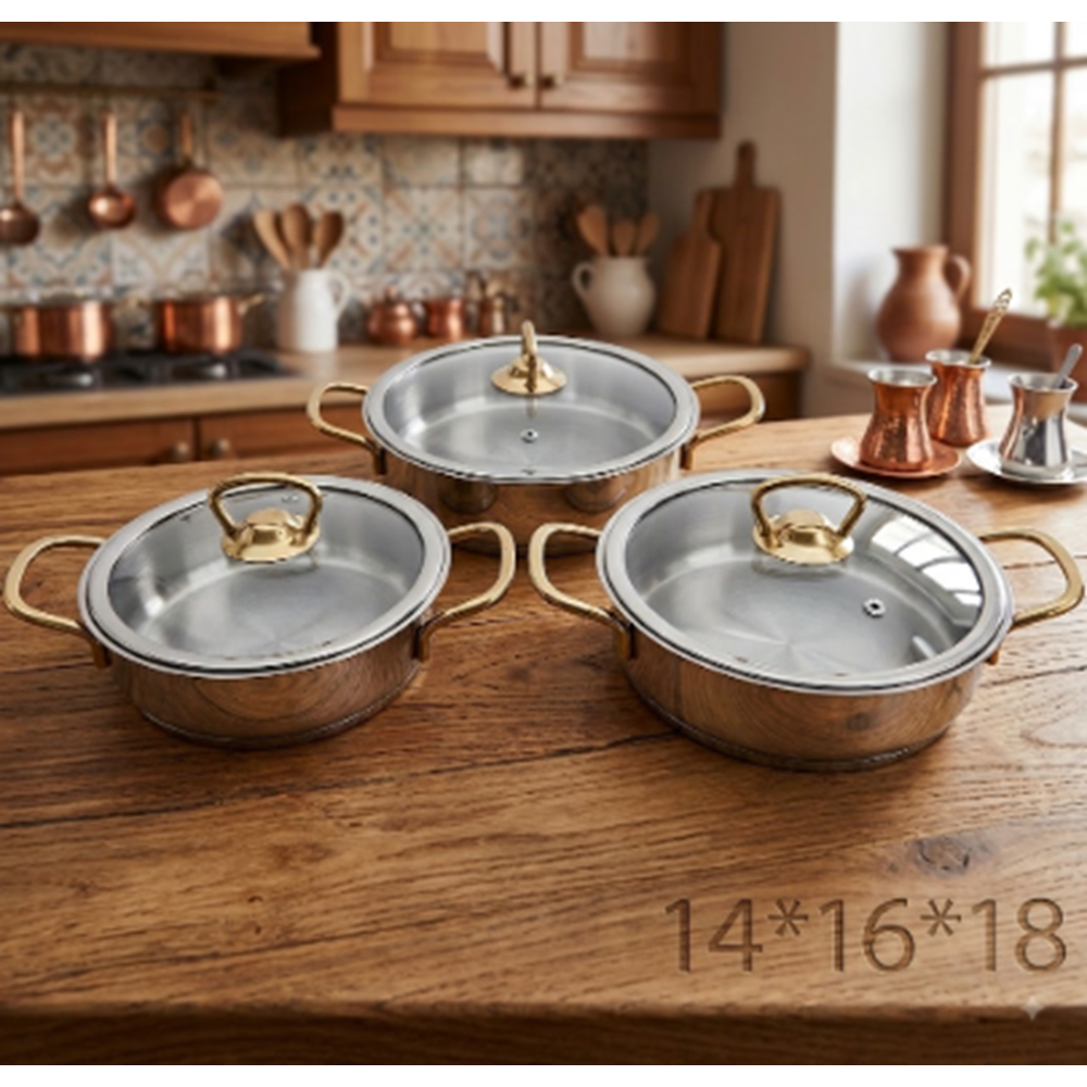OMLET SET 14.16.18 ( GOLD ) - BARON