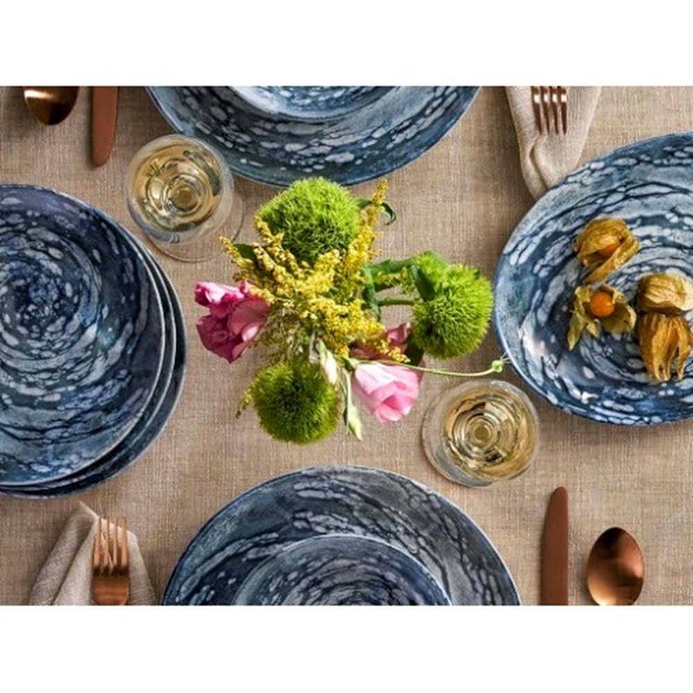 YEMEK SETİ 21 PRÇ. VORTEKS BLUE -PORLAND